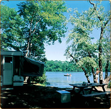 Campsite on the Quinebaug River